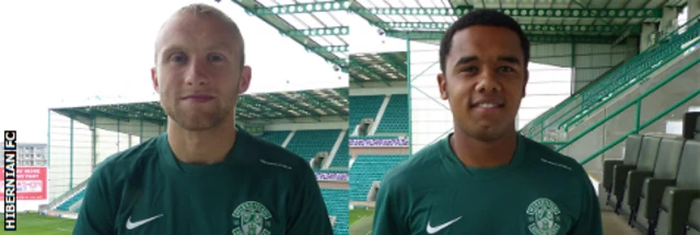 Welcome to Hibs new loan signings Dylan McGeouch and Jake Sinclair