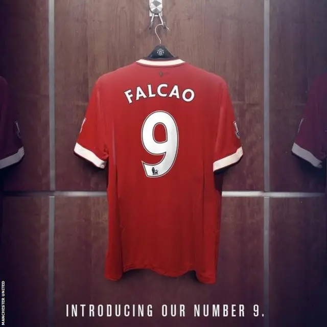 Radamel Falcao's number 9 shirt