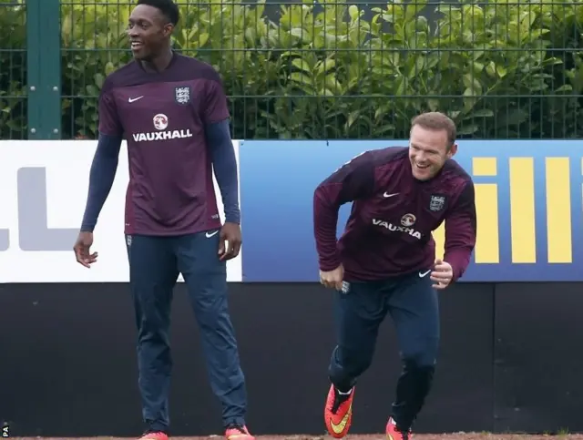 Danny Welbeck and Wayne Rooney