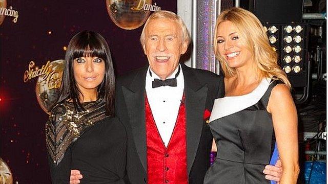 Claudia Winkleman, Bruce Forsyth and Tess Daly