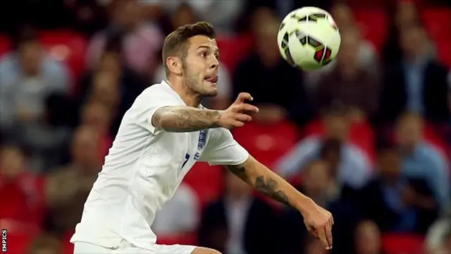 Jack Wilshere in action for England