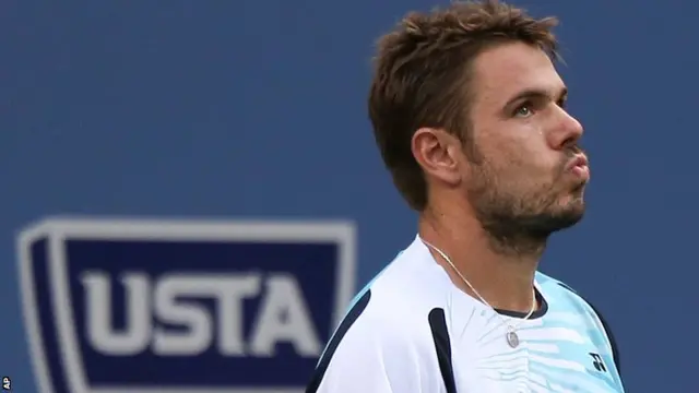 Stan Wawrinka in the fourth set