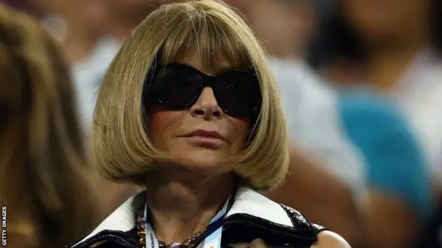 Editor-in-chief of American Vogue Anna Wintour