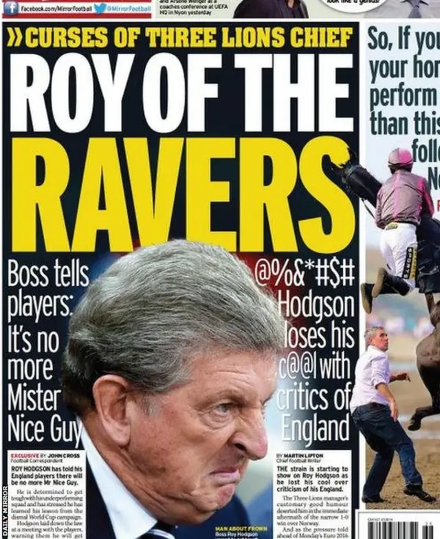 Daily Mirror backpage