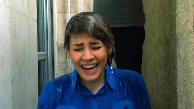 Iranian women doing Ice Bucket challenge