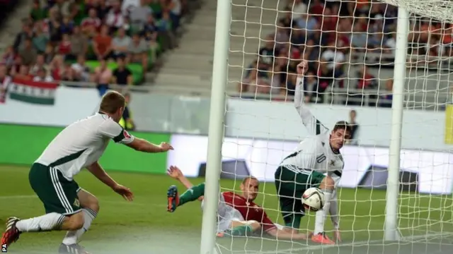 Kyle Lafferty scores their second goal