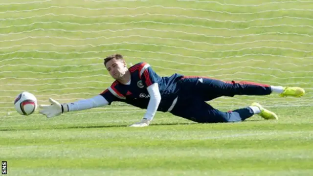 Scotland goalkeeper David Marshall