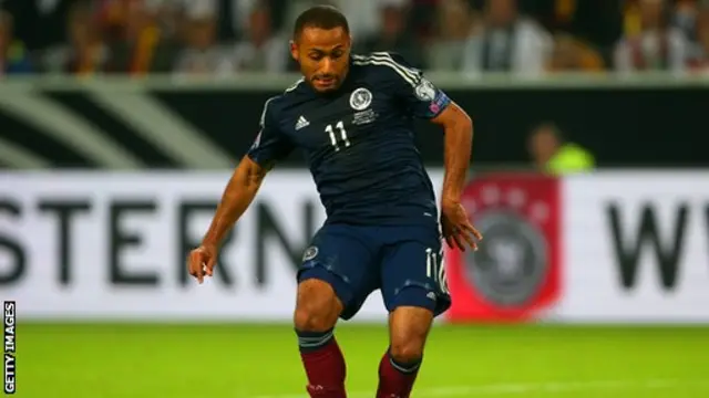 Ikechi Anya equalised for Scotland