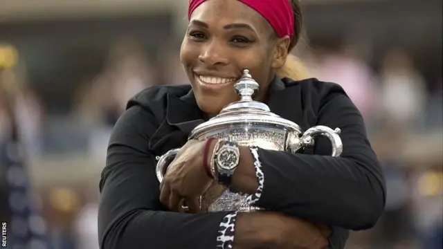 Serena Williams with the US Open title