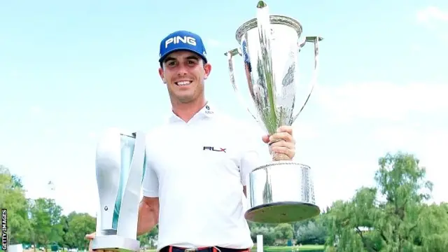 Billy Horschel celebrates at Cherry Hills