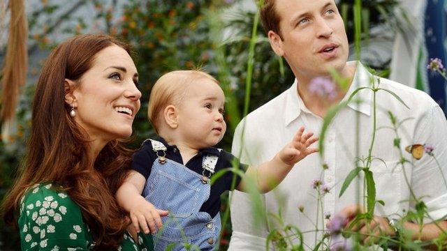 Duke and Duchess of Cambridge and Prince George