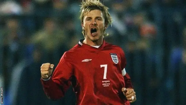 David Beckham v Slovakia 2002