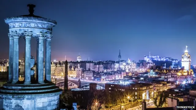 Edinburgh at night