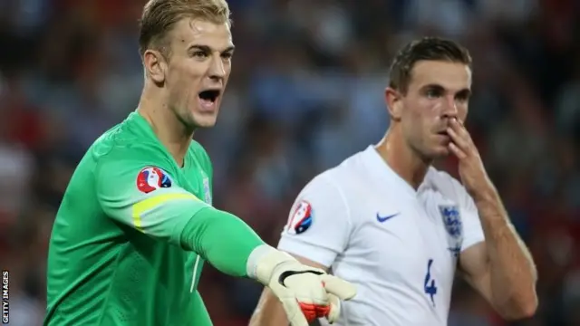 England goalkeeper Joe Hart