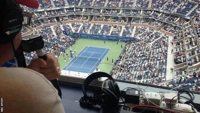 The view from the Radio 5 live commentary box