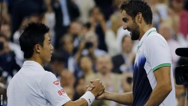 Kei Nishikori and Marin Cilic