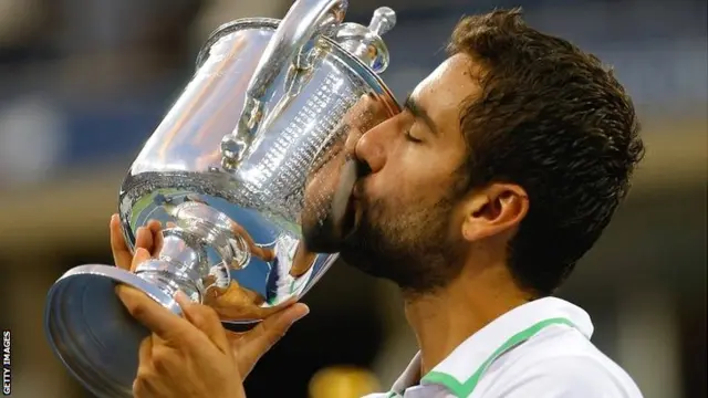 Marin Cilic with the US OPen trophy