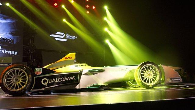 Formula e electric car