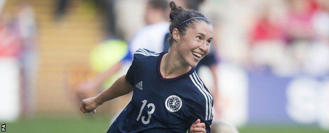 Scotland striker Jane Ross