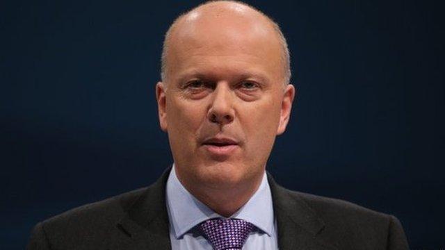 Justice Secretary Chris Grayling