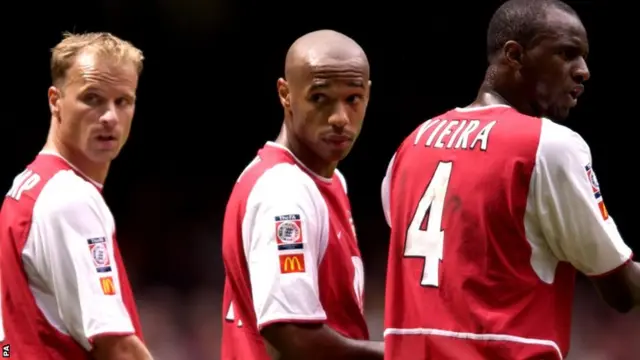 Dennis Bergkamp, Thierry Henry and Patrick Vieira