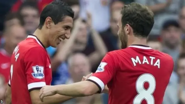 Angel Di Maria and Juan MAta