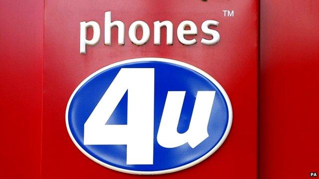 Phones 4U store in London