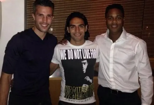 Robin van Persie, Radamel Falcao and Patrick Kluivert