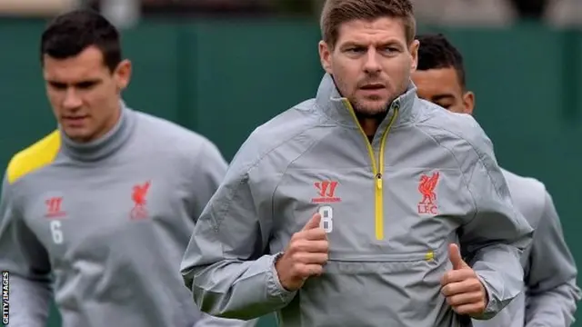 Steven Gerrard training