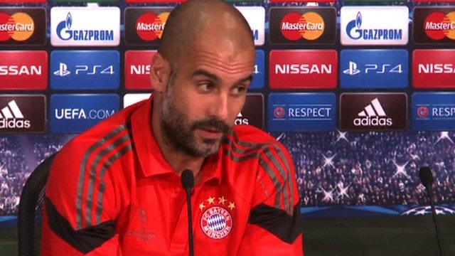 Bayern Munich manager Pep Guardiola