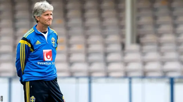 Sweden head coach Pia Sundhage