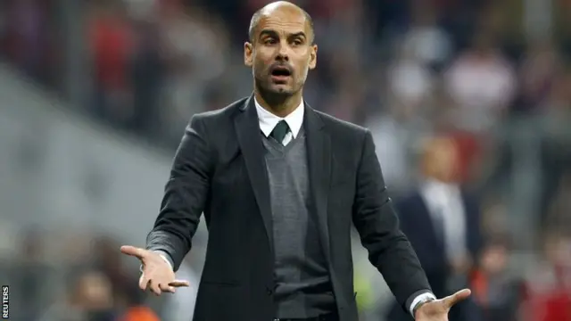 Bayern Munich manager Pep Guardiola