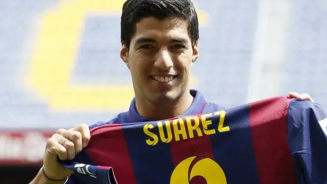 Luis Suarez of Barcelona