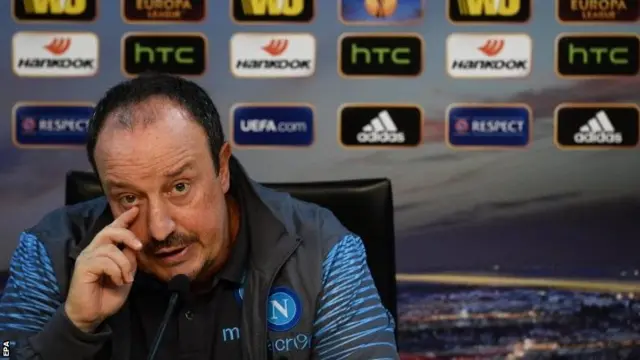 Napoli's Rafael Benitez