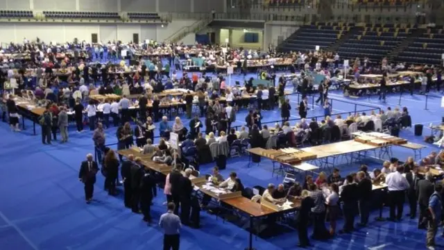 The count at the Emirates Arena