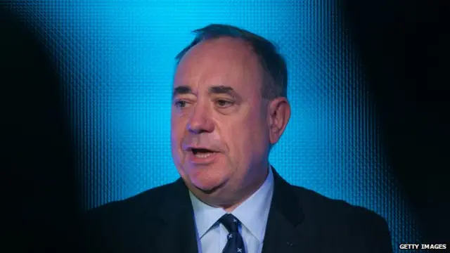 First Minister Alex Salmond