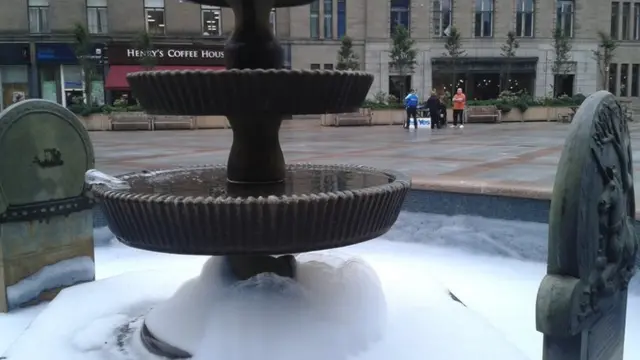 Dundee fountain after No