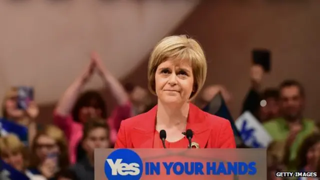 SNP deputy leader Nicola Sturgeon