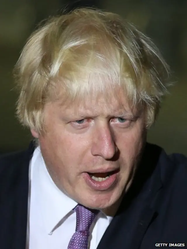 London Mayor Boris Johnson