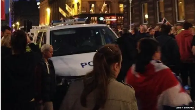 Libby Brook's pic aftermath of George Square