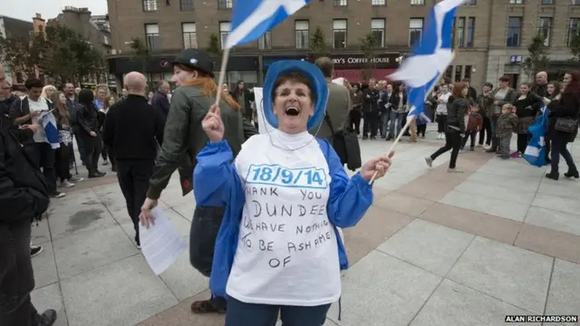 Yes rally in Dundee