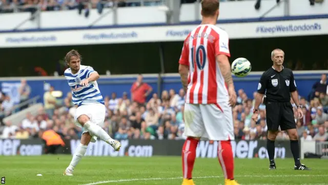 Nico Kranjcar scores for QPR from a free-kick