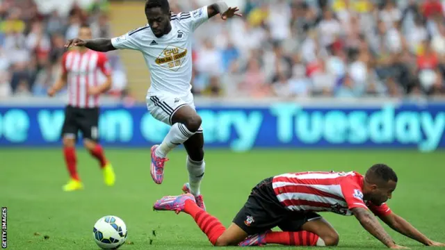 Swansea's Nathan Dyer against Southampton