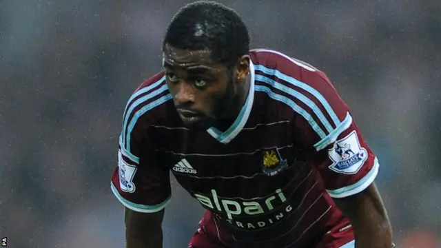 West Ham striker Alex Song