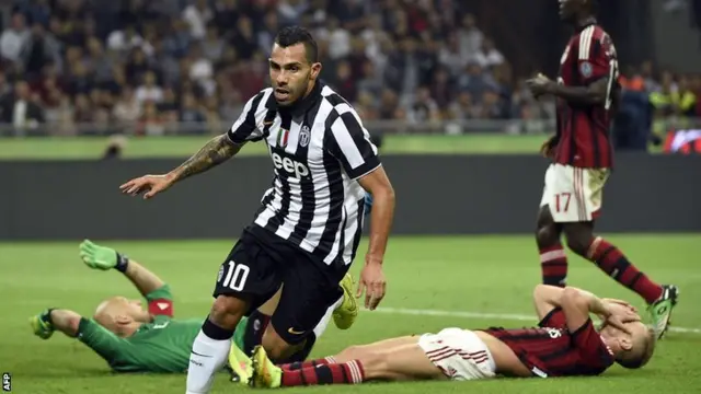 Carlos Tevez puts Juventus in front