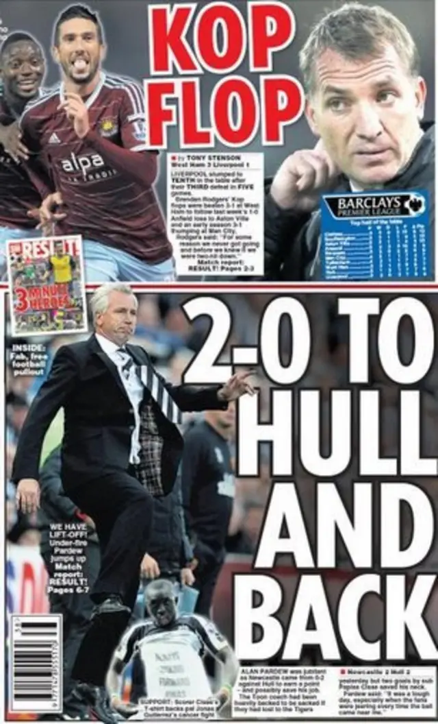 Daily Star Sunday back page