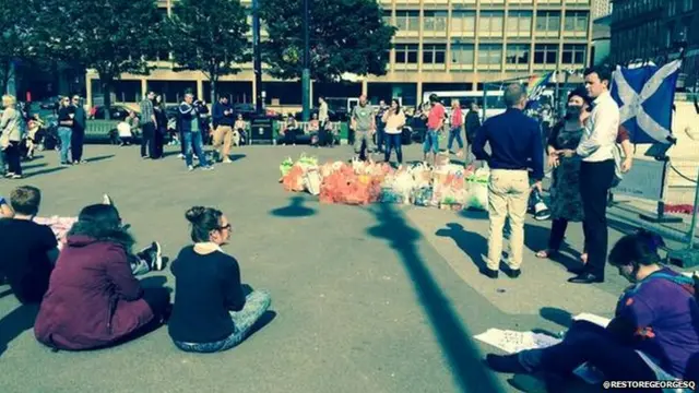 food bank in George Square