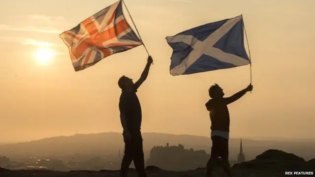 Union and Scottish flag