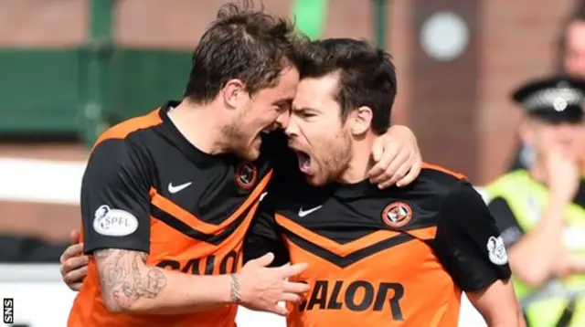 Paul Paton and Ryan Dow celebrate