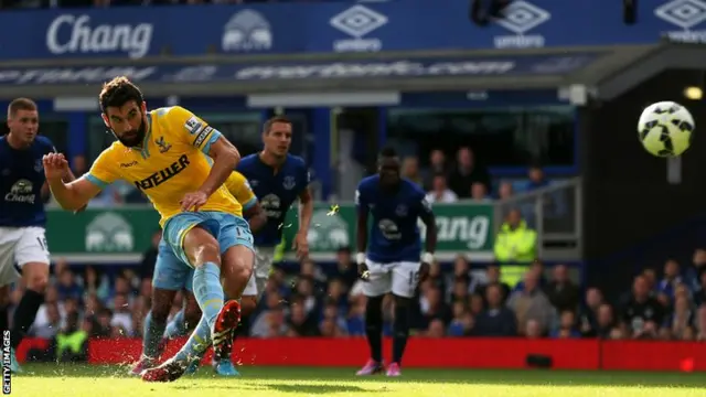 Mile Jedinak tucks away a penalty for Crystal Palace